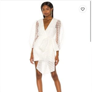 Revolve Lovers and Friends – Alize Mini Dress in White (Size Large)